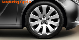 Диски литые R19 легкосплавные серебристые дизайн 10 лучей для Opel Insignia