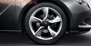 Диски литые R19 легкосплавные дизайн 5 лучей Sterling silver для Opel Astra J GTC