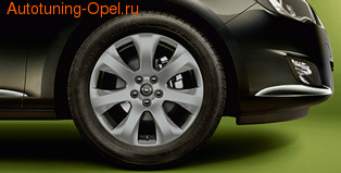 Диски литые R17 легкосплавные с покрытием Titan gloss дизайн 7 лучей для Opel Astra J c бензиновыми двигателями 1,4 л, 1,4T л и 1,6 л, дизельными двигателями 1,3 л