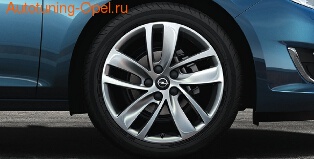 Диски литые R18 легкосплавные серебристые дизайн 5 двойных спиц для Opel Astra J c бензиновыми двигателями 1,4 л, 1,4T л и 1,6 л, дизельными двигателями 1,3 л