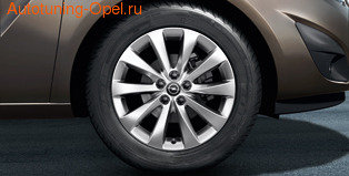 Диски литые R16 легкосплавные дизайн 5 V-образных лучей для Opel Meriva B