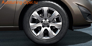 Диски литые R16 легкосплавные дизайн 7 лучей для Opel Meriva B