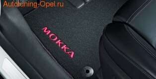 Коврики в салон Opel Mokka велюровые черные