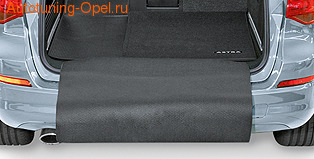 Ковровое покрытие в багажник Opel Astra J Sports Tourer черного цвета
