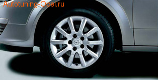 Диски литые R16 легкосплавные дизайн 10 лучей для Opel Astra H