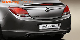 Накладка на бампер задний Opel Insignia Хэтчбек, Седан (дорестайлинг) в стиле OPC Line
