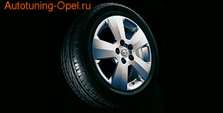 Диски литые R16 легкосплавные дизайн 5 лучей с покрытием Sterling Silver для Opel Vectra C