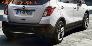 Обвес на Opel Mokka от компании Opel в стиле OPC Line I с вырезом в бампере под глушитель