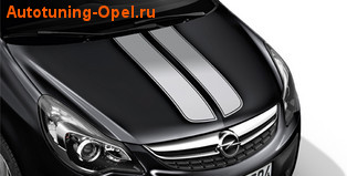 Акцентные полосы экстерьера Opel Corsa D 5-дверная Star Silver