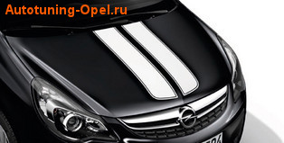 Акцентные полосы экстерьера Opel Corsa D 5-дверная Casablanca White