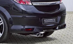 Глушитель Opel Astra H со сдвоенной насадкой к двигателям 1,4, 1,6, 1,8 и 1,7 CDTI, 1,9 CDTI и 2.0 Turbo (125 kW)