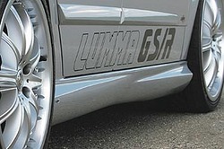 Наклейка Lumma GS/R серебряного цвета для Opel Astra H