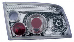 Фонари задние Opel Calibra хромированные прозрачные LED (светодиодные)