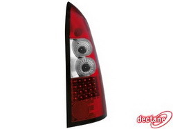 Фонари задние Opel Astra G красные прозрачные LED (светодиодные)