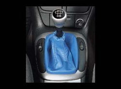 Комплект манжеты КПП и манжеты ручного тормоза Opel Corsa B из синей кожи