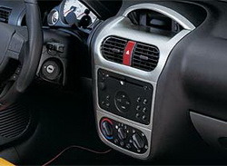 Комплект отделки приборной панели Opel Corsa C, Opel Tigra в стиле Alu-Look для машин не оснащенных системой климат-контроль и системой навигации