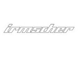 Наклейка Irmscher белого цвета для автомобилей Opel