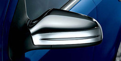 Накладки на зеркала бокового вида для Opel Astra H, Opel Zafira B хромированные в стиле OPC Line