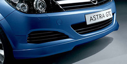Накладка на бампер передний Opel Astra H GTC в стиле OPC Line