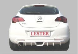 Накладка на бампер задний Opel Astra J Хэтчбек (дорестайлинг)