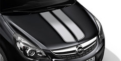 Акцентные полосы экстерьера Opel Corsa D 5-дверная Star Silver