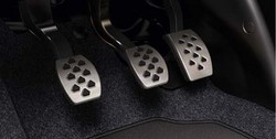 Накладки на педали Opel Corsa E в стиле OPC Line из нержавеющей стали (для МКПП)