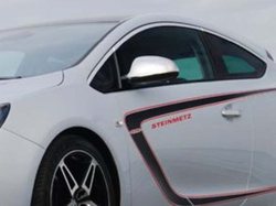 Наклейка Steinmetz черного цвета для автомобилей Opel
