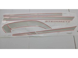 Наклейка Steinmetz серебристого цвета для автомобилей Opel
