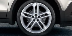 Диски литые R19 легкосплавные дизайн OPC Line 5 двойных спиц Midnight Silver для Opel Mokka