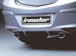 Диффузор в бампер задний Opel Astra H GTC для глушителя слева