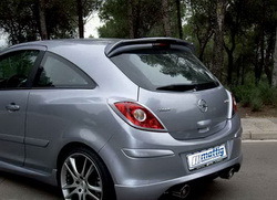 Диффузор в бампер задний Opel Corsa D