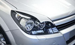 Реснички на фары Opel Astra H