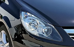 Реснички на фары Opel Corsa D
