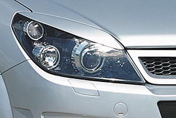 Реснички на фары Opel Astra H в стиле GS/R
