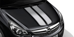 Акцентные полосы экстерьера Opel Corsa D 3-дверная Star Silver