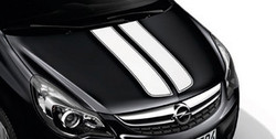 Акцентные полосы экстерьера Opel Corsa D 5-дверная Casablanca White